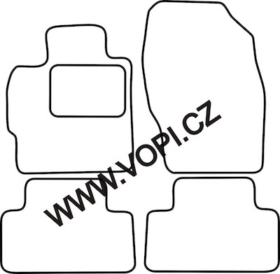 Autokoberce Mazda CX-7 benzin 10/2007 - 2009 Colorfit (2846)